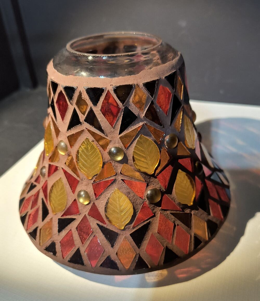 986. Yankee Candle Jar Shade Mosaic Stained Glass